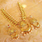 Gold Plated Lakshmi Kasu Necklace Set