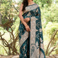 Joban Fashion Green Banarasi Soft Pure Handloom Banarasi Silk Saree | Swadesiicart