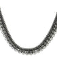 NVR Women Silver-Plated Oxidised Necklace | Swadesiicart