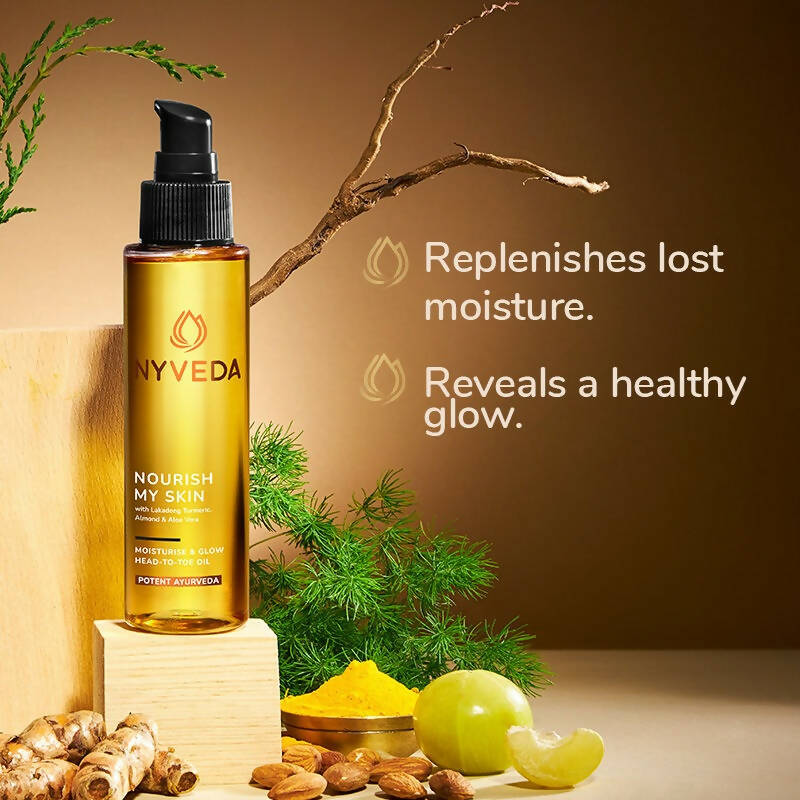 Nyveda Body Oil | Nourish My Skin Moisturise & Glow Head-To-Toe | Swadesiicart