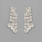 VOJ Silver Plated AD Stone Studded Necklace With Earrings Jewellery Set - Swadesiicart