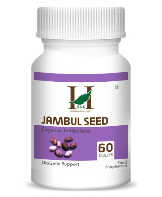 H&C Herbal Jambul Seed Tablets - Just Jaivik
