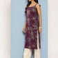 Ahalyaa Women's Traditional wear Kurta - Wine | Swadesiicart