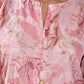 Vaasva Women's Pink Organza Digital Printed Cord Set - Swadesiicart