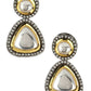 Silver-Plated Contemporary Drop Earrings - Ruby Raang - Swadesiicart