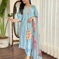 Lavender Viscose chanderi Stitched Suit With Dupatta - Tanisha | Swadesiicart