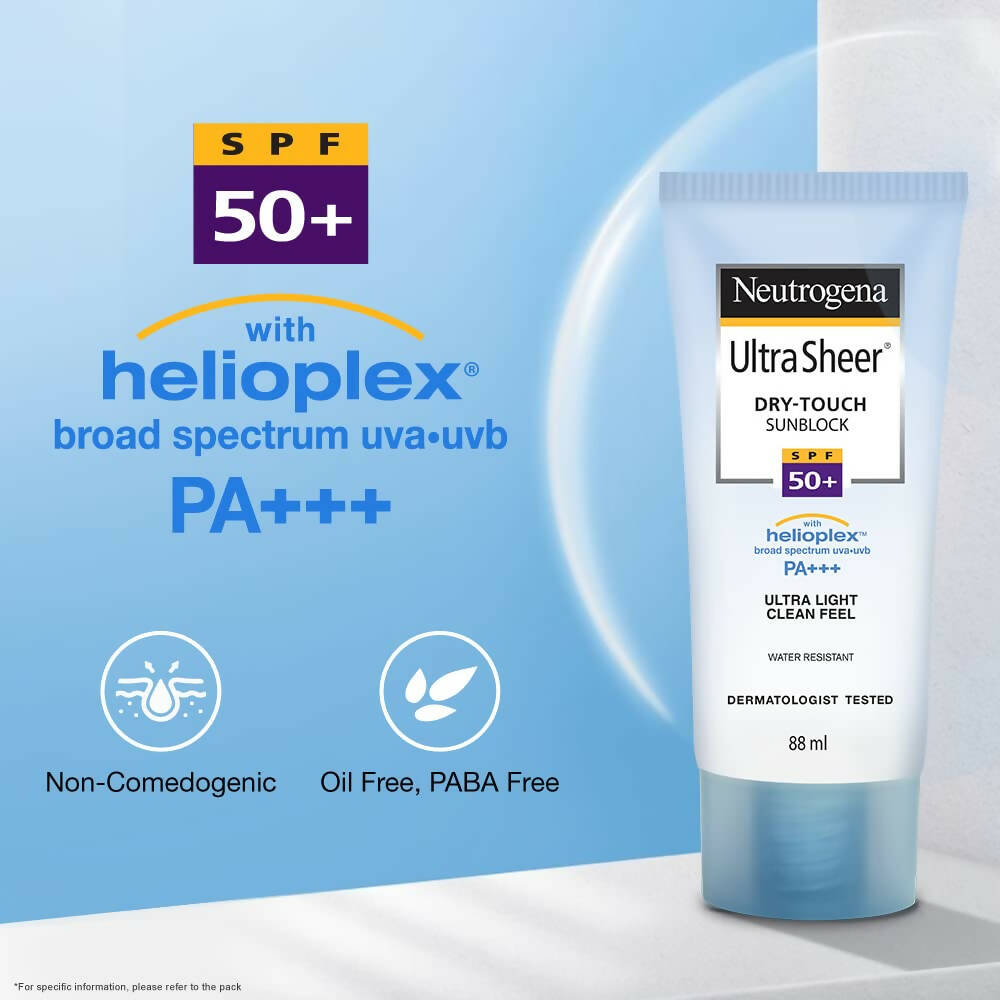 Neutrogena Ultra Sheer Sunscreen, SPF 50+ - Swadesiicart