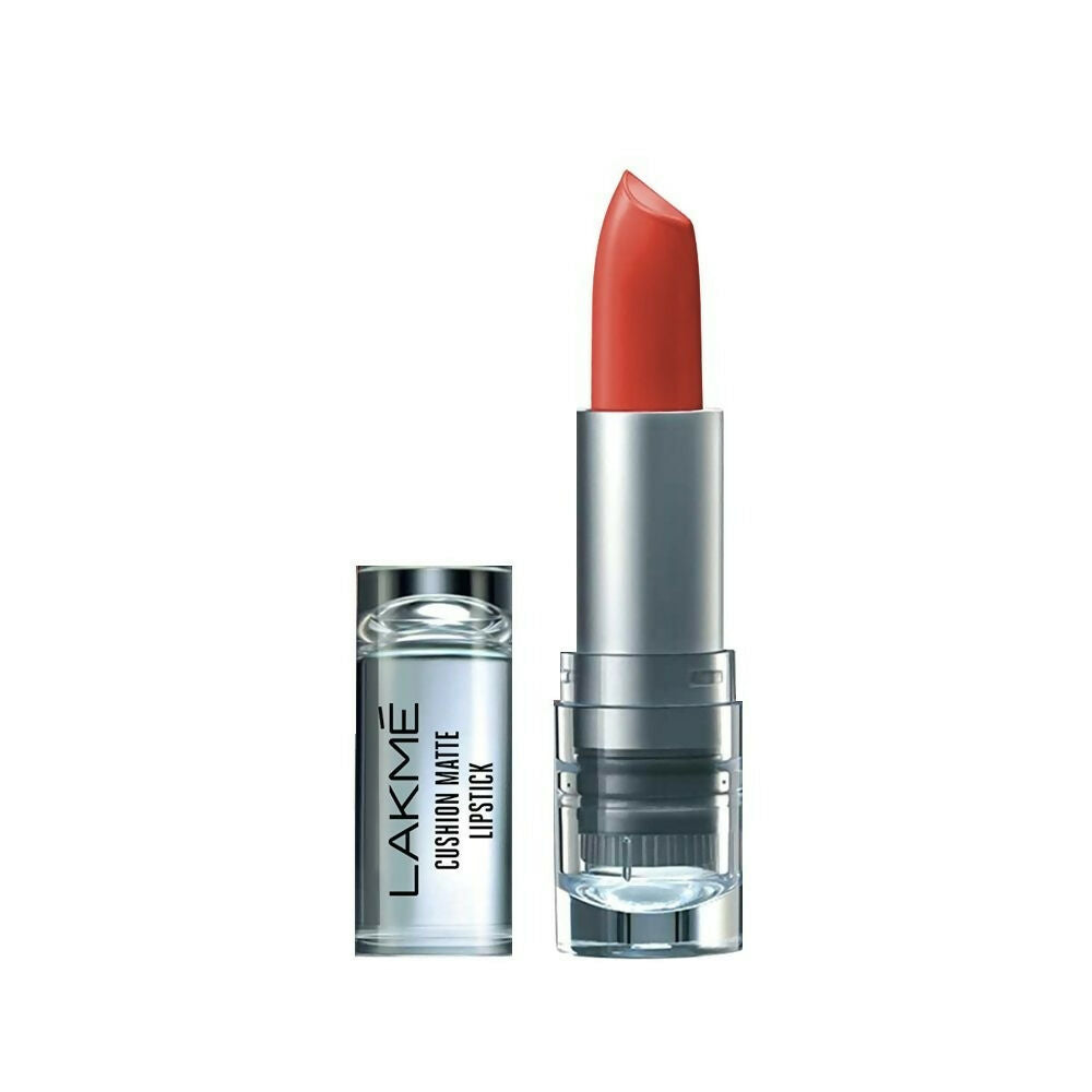 Lakme Cushion Matte Lipstick - Brown Chili - Swadesiicart