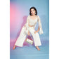 Off White Georgette Sequence With Thread Designer Co-Ord Set - Flory - Swadesiicart