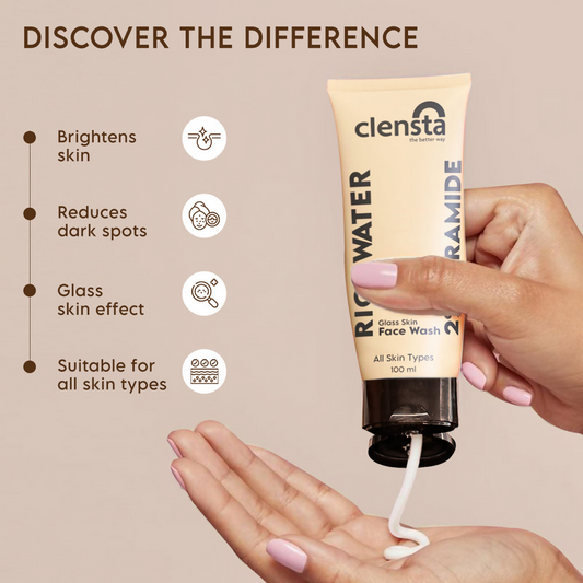 Clensta Rice Water Face Wash - Swadesiicart