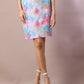Myshka Women's Multi Printed Shawl Neck Party Top With Skirt Co-ord set - Swadesiicart