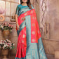 Joban Fashion Pink Banarasi Soft Silk Woven Saree | Swadesiicart