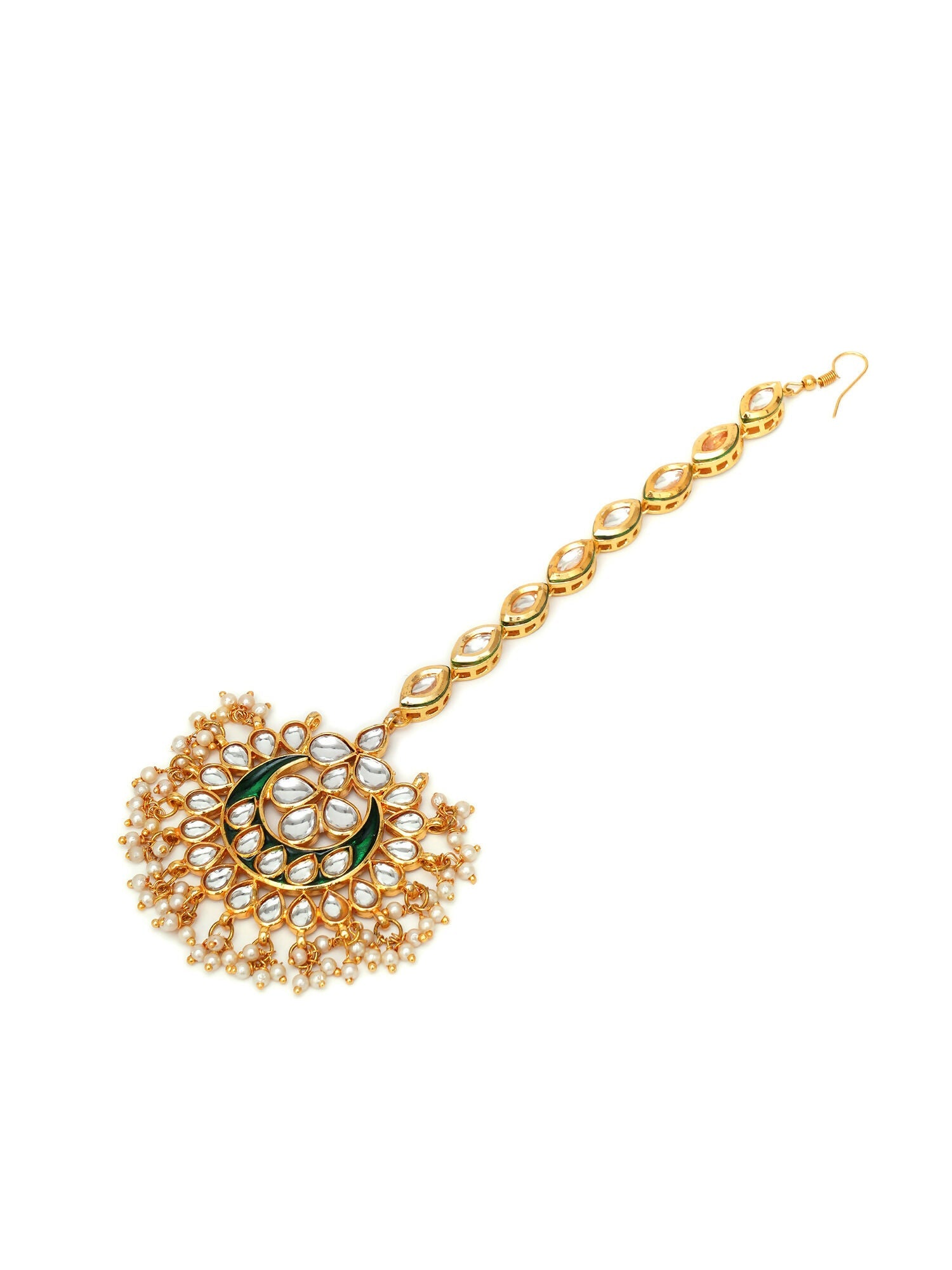 Kundan Maang Tikka (Gold) - Ruby Raang | Swadesiicart