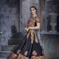 AI Fashion Black Art Silk Designer Navratri Lehenga Choli Collection