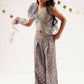 Lil Drama Mehfil Grey Co-Ordinate Set For Girls - Swadesiicart