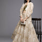 Ahalyaa Women's Traditional Wear Co-ods - Tan - Swadesiicart