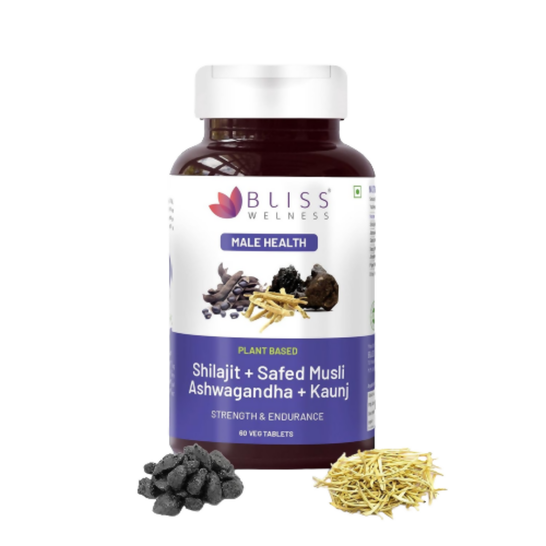 Bliss Welness Sj Ashwagandha Kaunj Safed Musli Tablets | Swadesiicart