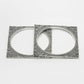 NVR Women's Set of 2 Silver-Toned Oxidized Square Shaped Bangles - Swadesiicart