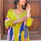Partywear Designer Viscose Lemon Stitched Suit With Dupatta - Tanisha | Swadesiicart