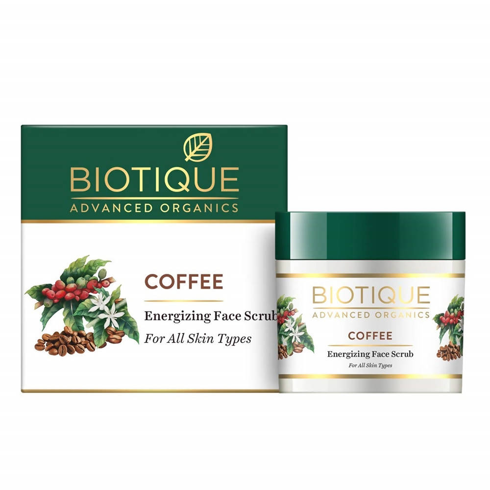 Biotique Advanced Organics Coffee Energizing Face Scrub - Swadesiicart