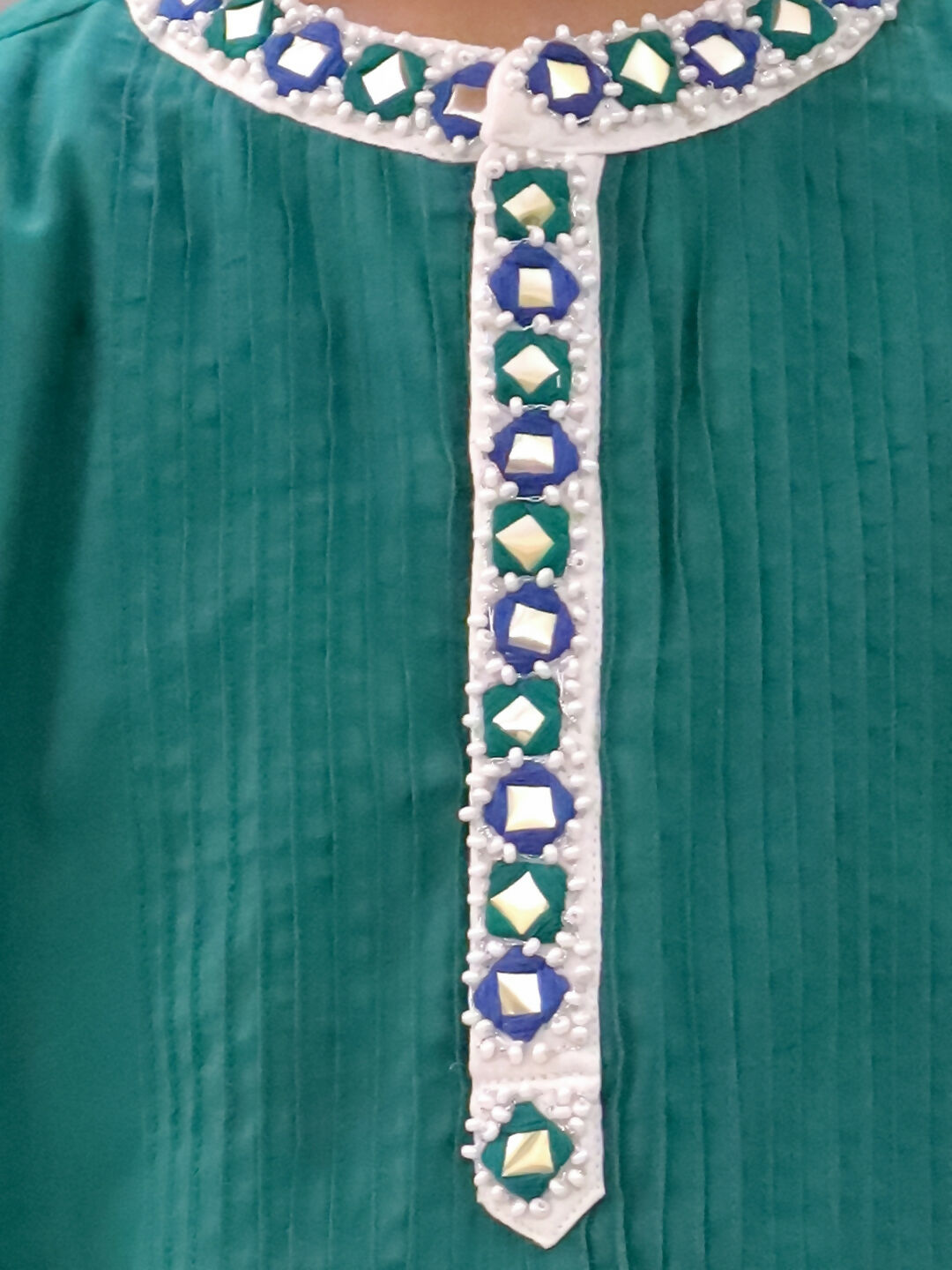 Lil Drama Shor-Gul Green Kurta Pyjama Set For Boys | Swadesiicart