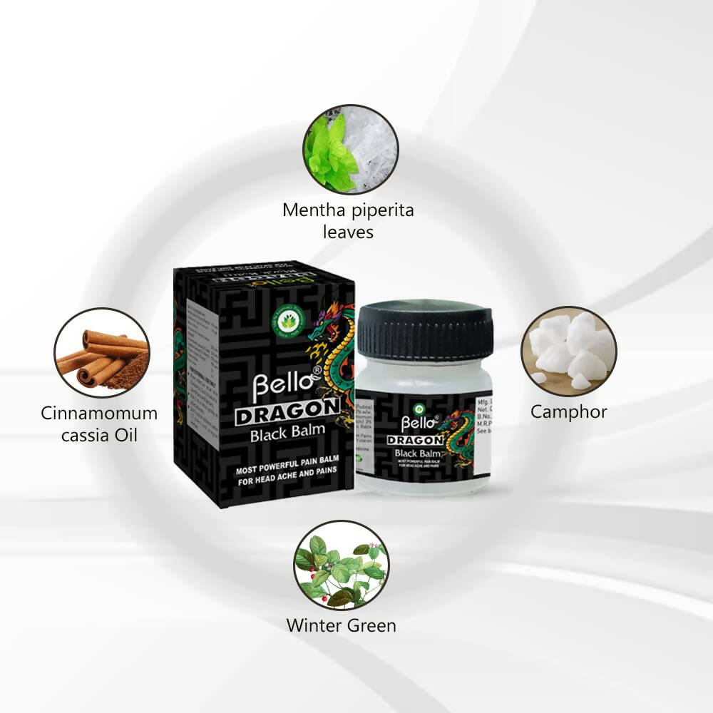 Bello Herbals Dragon Black Balm - Swadesiicart