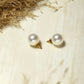 Oversized pearl Studs (22 mm)- Ruby Raang | Swadesiicart