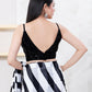Joban Fashion Black Sequin Sleeveless Back Open Blouse - Swadesiicart
