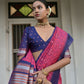 Vishnu Weaves Women's Rani Raw Silk Saree with Blouse - Swadesiicart