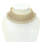 Mominos Fashion Johar Kamal Traditional Rajwadi Design Heavy Golden Colour Necklace Set - Swadesiicart