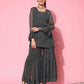 Ahalyaa Women's Traditional Wear Co-ods - Grey | Swadesiicart