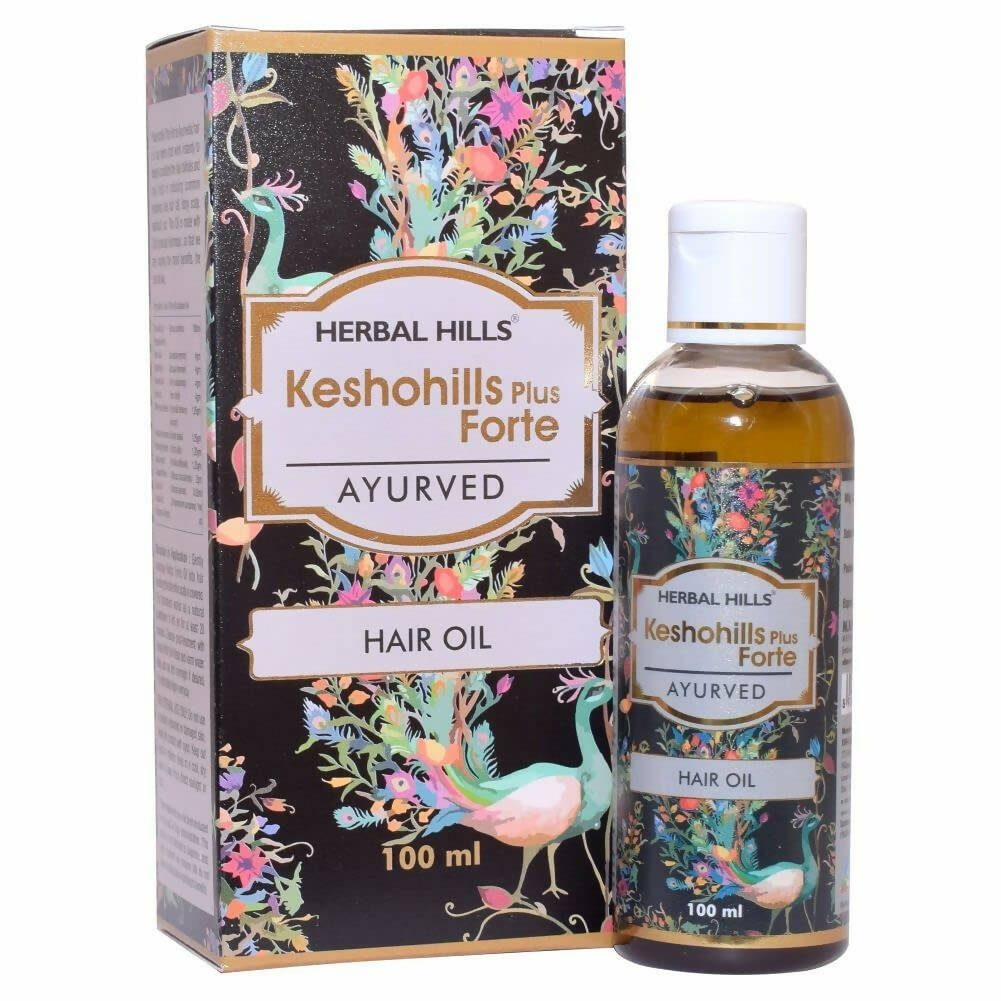 Herbal Hills Keshohills Plus Forte Ayurvedic Hair Oil - Swadesiicart
