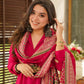 The52 Rani Women's Beautiful South Cotton Fabric Straight Kurta with Pant And Dupatta Set - Swadesiicart