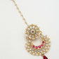 NVR Women's Gold-Polished CZ Stone-Studded Maang Tikka - Swadesiicart