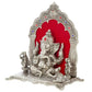 International Gift Silver-Plated Oxidized Finish Ganesha Idol - Swadesiicart