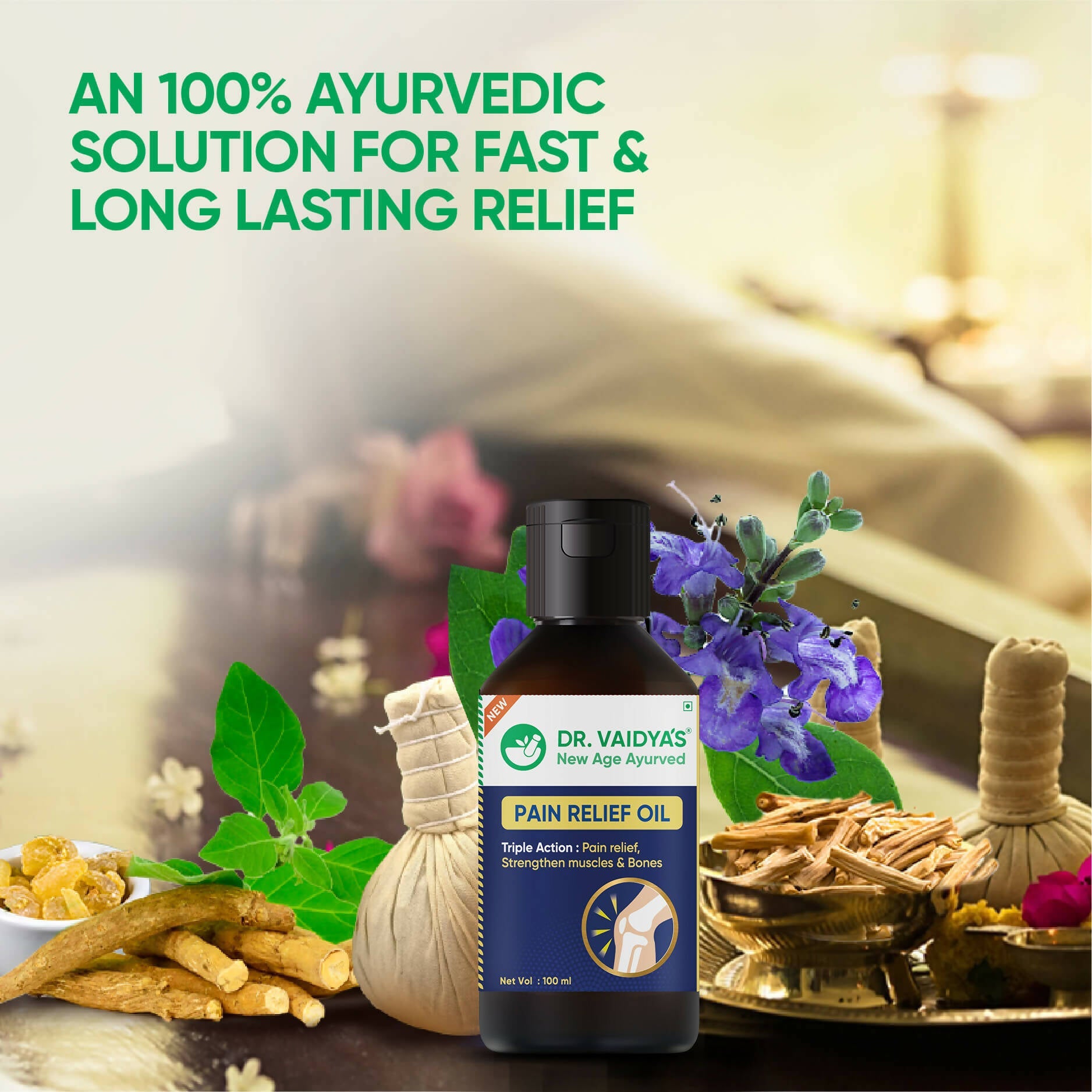 Dr. Vaidya's Pain Relief Oil | Swadesiicart