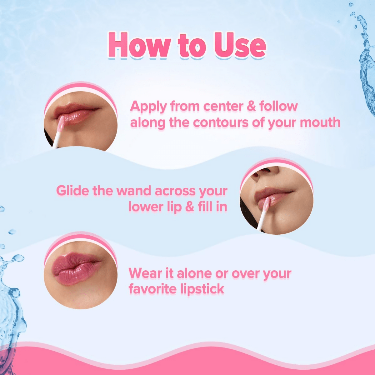 Aqualogica Plump+ Pouty Li-Ph Gloss - Watermelon Slice - Limited Time Offer - Swadesiicart
