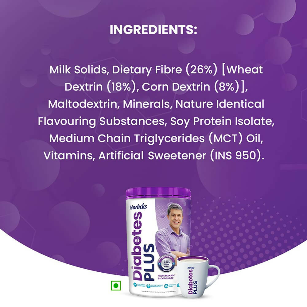 Horlicks Diabetes Plus - Sugar Free Protein Powder, Diabetic Nutrition Drink - Swadesiicart