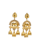 Beige Traditional Gold-Polished Elephant Design Kundan Jhumka Jhumki Earrings Indian Jewellery For Women & Girls By House of Ree - Swadesiicart