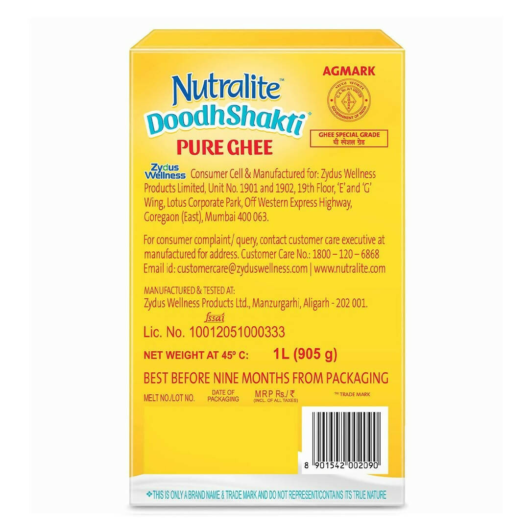 Nutralite DoodhShakti Pure Ghee | Pure, Natural & Healthy | Desi Ghee with Rich Aroma - Swadesiicart