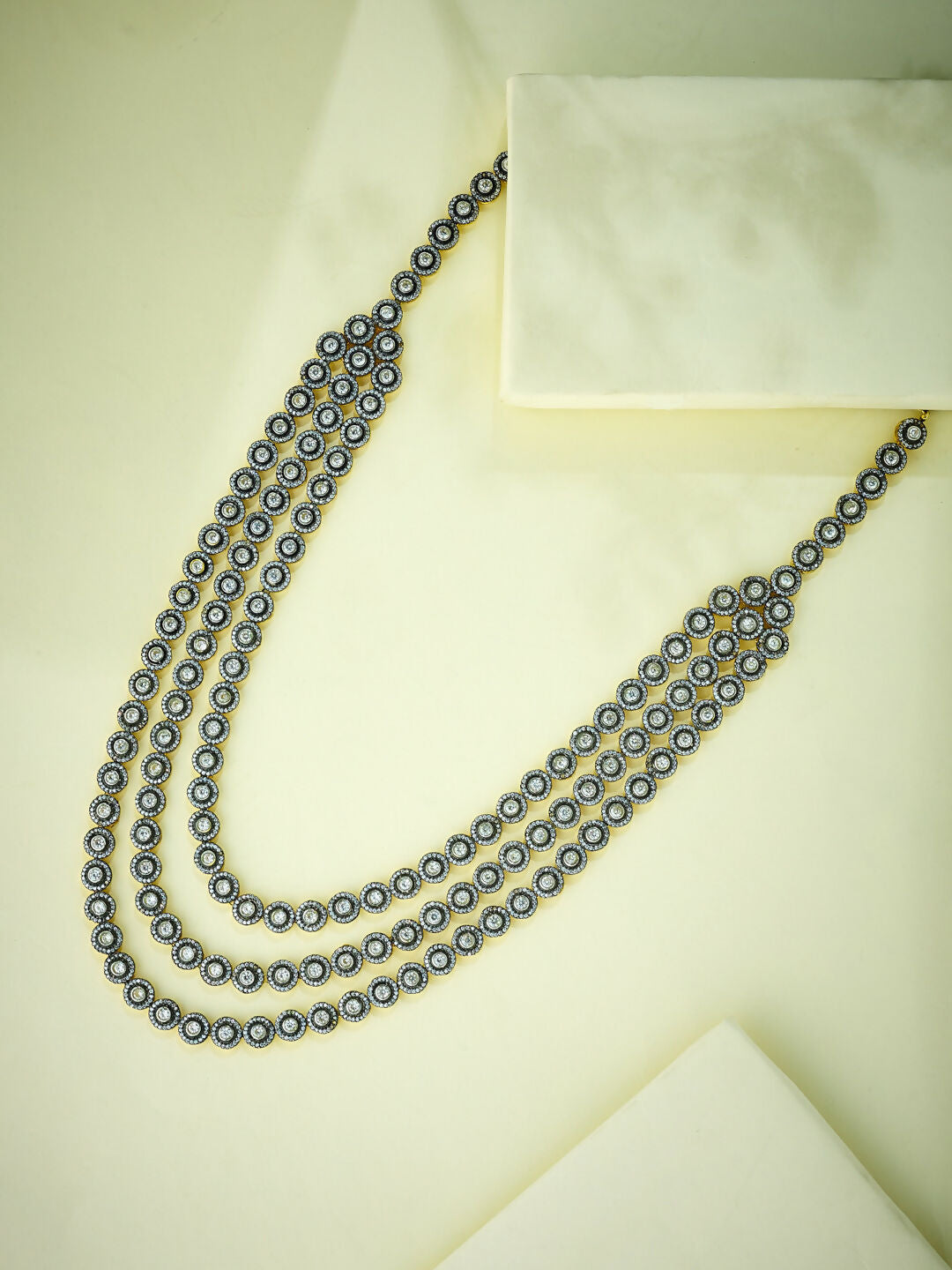 Nuyug 22k Gold Plated Multi-Layered Necklace | Swadesiicart