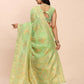 Shree Shyam Fashion Linen Cotton Green Saree