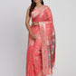Shree Shyam Fashion Linen Cotton Peach Saree