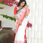 Beatitude Cream Temple Border Cotton Saree