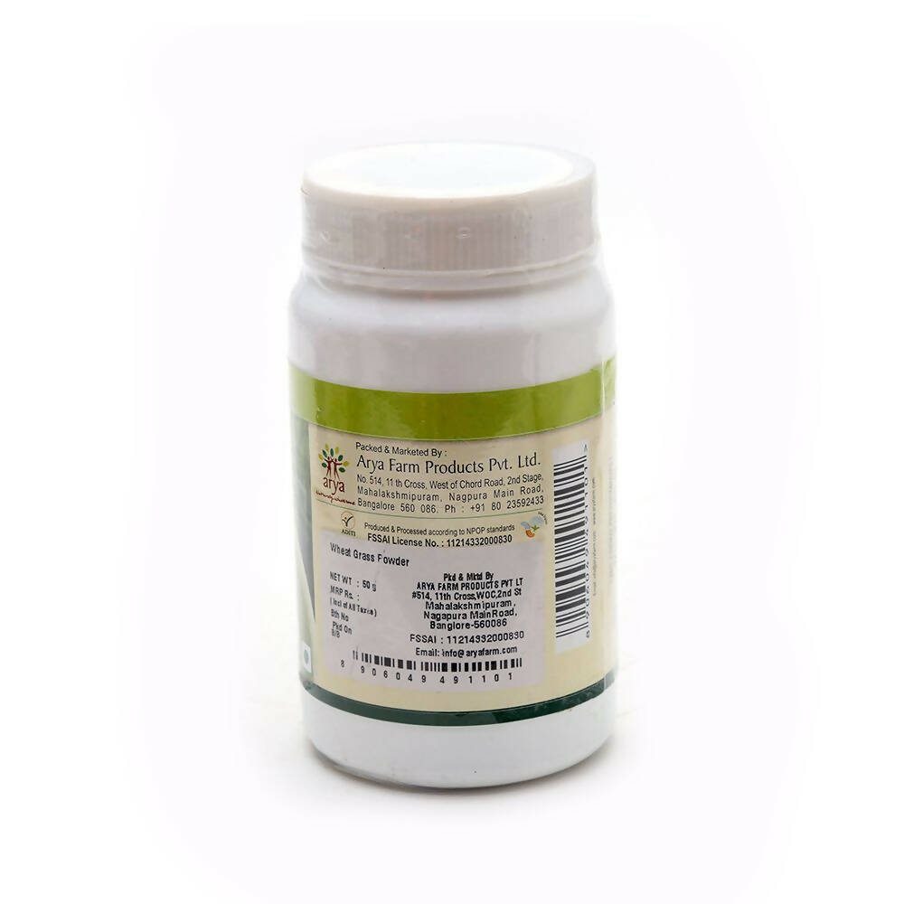 Arya Farm Organic Wheat Grass Powder | Swadesiicart
