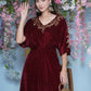 Joban Fashion Maroon Hand Embellished Coord Set - Swadesiicart