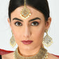 Mominos Fashion Johar Kamal Traditional Rajwadi Design Heavy Golden Necklace Set - Swadesiicart