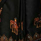 Very Much Indian Khun Saree Cotton Resham Handwoven Chrome Yellow & Black | Swadesiicart