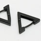 NVR Men's Set of 3 Multicolor Rhodium-Plated Geometric Shape Stainless Steel Studs Earring | Swadesiicart