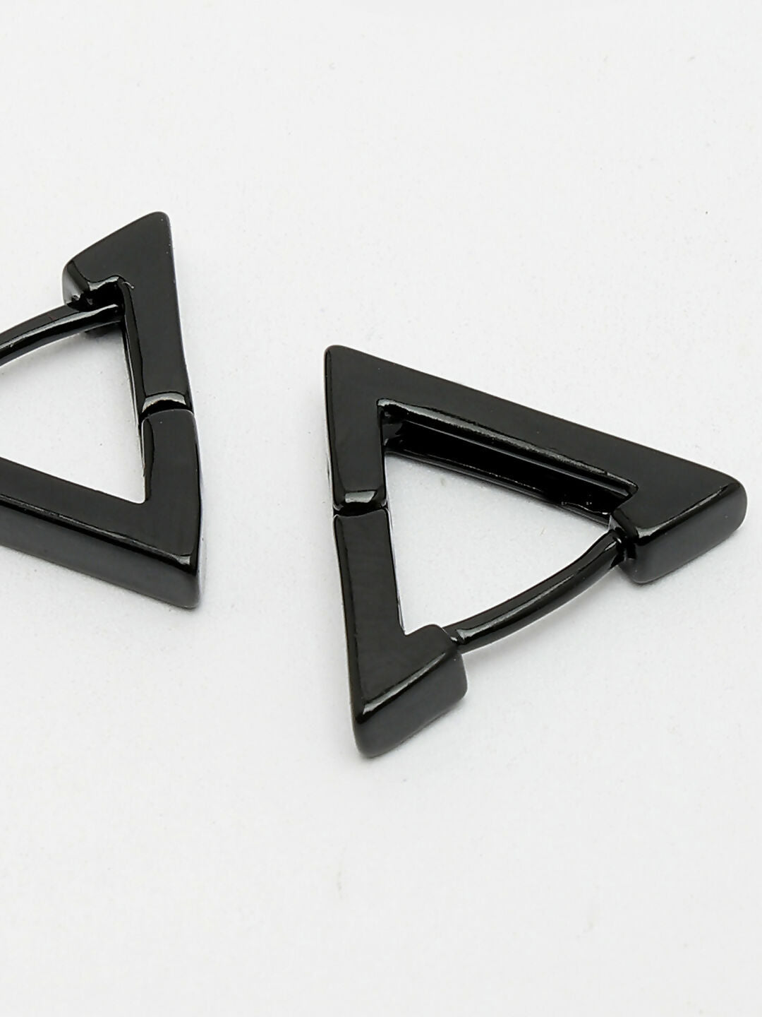 NVR Men's Set of 3 Multicolor Rhodium-Plated Geometric Shape Stainless Steel Studs Earring | Swadesiicart